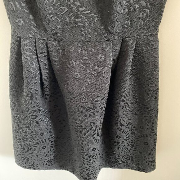 LOFT Mini Dress Jacquard Paisley Fit Flare style 347063 Sz 4 - Picture 3 of 7